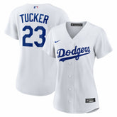 White Kyle Tucker Los Angeles Dodgers Nike Women's Home Replica Jersey