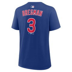 Royal Alex Bregman Chicago Cubs Nike Women's Name & Number T-Shirt