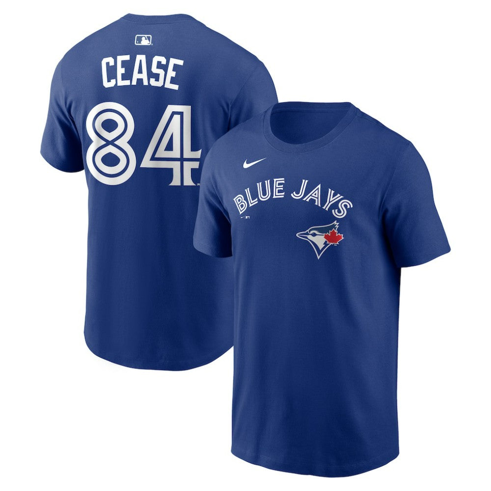 Royal Dylan Cease Toronto Blue Jays Nike Home Name & Number T-Shirt