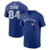 Royal Dylan Cease Toronto Blue Jays Nike Home Name & Number T-Shirt