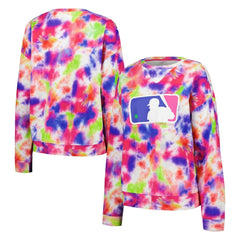 MLB Batterman Terez Neon Tie-Dye Pullover Sweatshirt