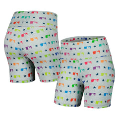 Gray MLB Merchandise Terez Women's TLC Rainbow Shorts