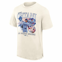 Cream Shohei Ohtani Los Angeles Dodgers Fanatics Montage T-Shirt