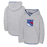 NHL New York Rangers Girls Youth Ultimate Teddy Fleece Pullover Hoodie