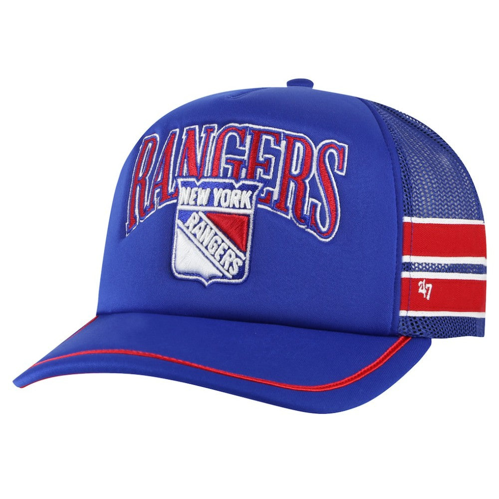 NHL New York Rangers '47 Sideband Stripes Trucker Snapback Hat