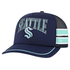 NHL Seattle Kraken '47 Sideband Stripes Trucker Snapback Hat