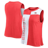 Women's Script Color Block Tank Top - Kansas City Chiefs Tops