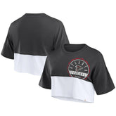 Women's Boxy Color Split Cropped T-Shirt - Atlanta Falcons T-shirts
