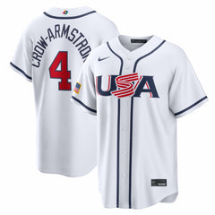 White Pete Crow-Armstrong USA Baseball Nike 2026 World Baseball Classic Home Stadium Jersey