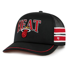 47 brand Miami Heat '47 Sidebrand Stripes Trucker Adjustable Hat