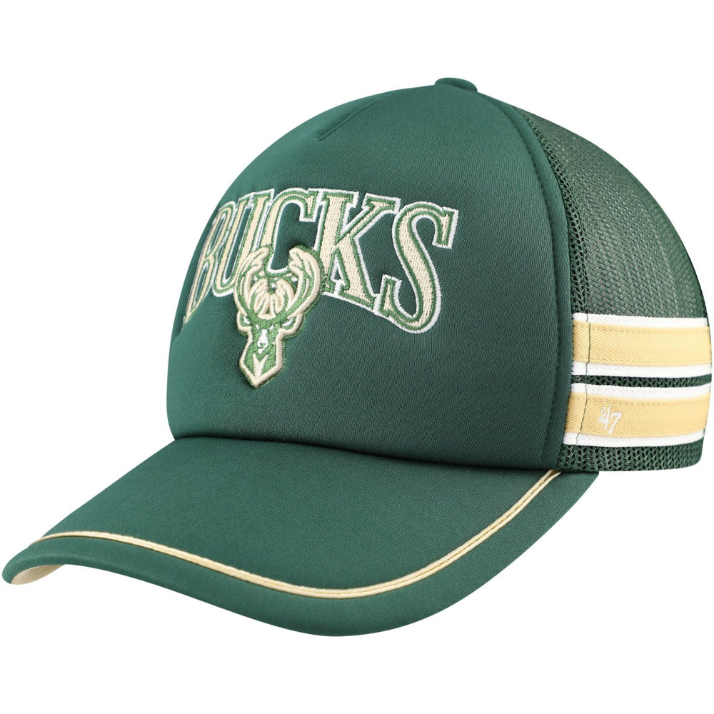47 brand Milwaukee Bucks '47 Sidebrand Stripes Trucker Adjustable Hat