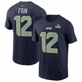12s Super Bowl LX Patch Name & Number T-Shirt - Seattle Seahawks T-shirts