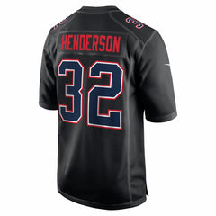 TreVeyon Henderson Super Bowl LX Patch Carbon Fashion Game Jersey - New England Patriots Jerseys
