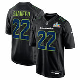 Rashid Shaheed Super Bowl LX Patch Carbon Fashion Game Jersey - Seattle Seahawks Jerseys