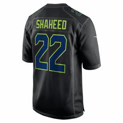 Rashid Shaheed Super Bowl LX Patch Carbon Fashion Game Jersey - Seattle Seahawks Jerseys