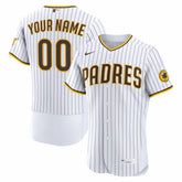 White San Diego Padres Nike Home Authentic Custom Jersey