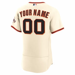 Cream San Francisco Giants Nike Home Authentic Custom Jersey