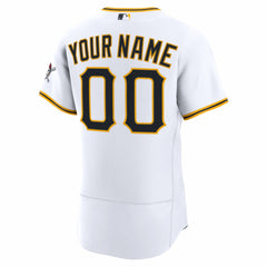 White Pittsburgh Pirates Nike Home Authentic Custom Jersey