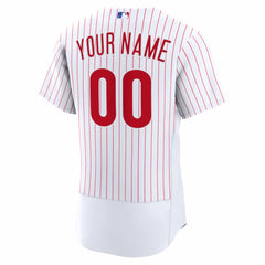 White Philadelphia Phillies Nike Home Authentic Custom Jersey