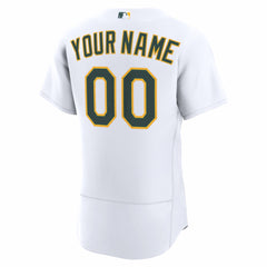White Athletics Nike Home Authentic Custom Jersey