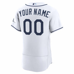 White Tampa Bay Rays Nike Home Authentic Custom Jersey