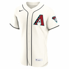 Cream Arizona Diamondbacks Nike Home Authentic Custom Jersey