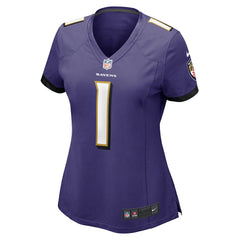 Number 1 Mom Women's Game Jersey - Baltimore Ravens Jerseys