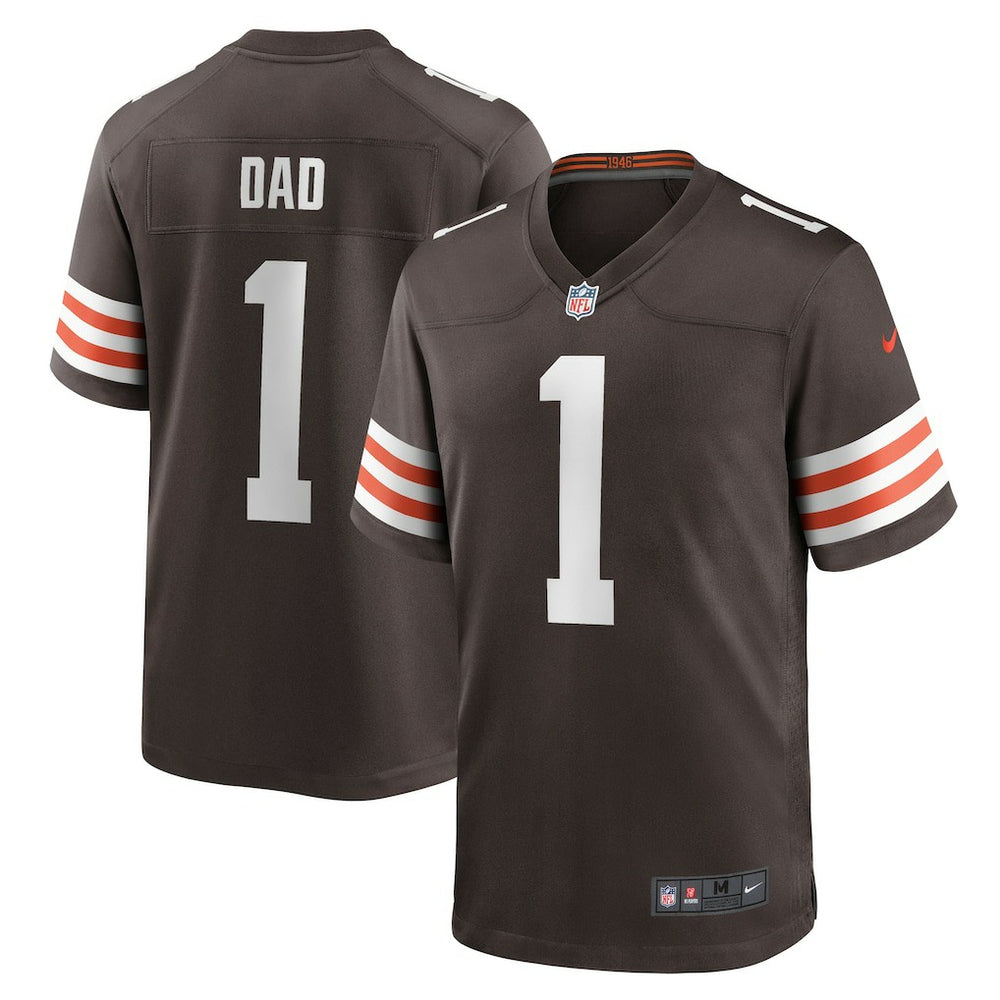 Number 1 Dad Game Jersey - Cleveland Browns Jerseys
