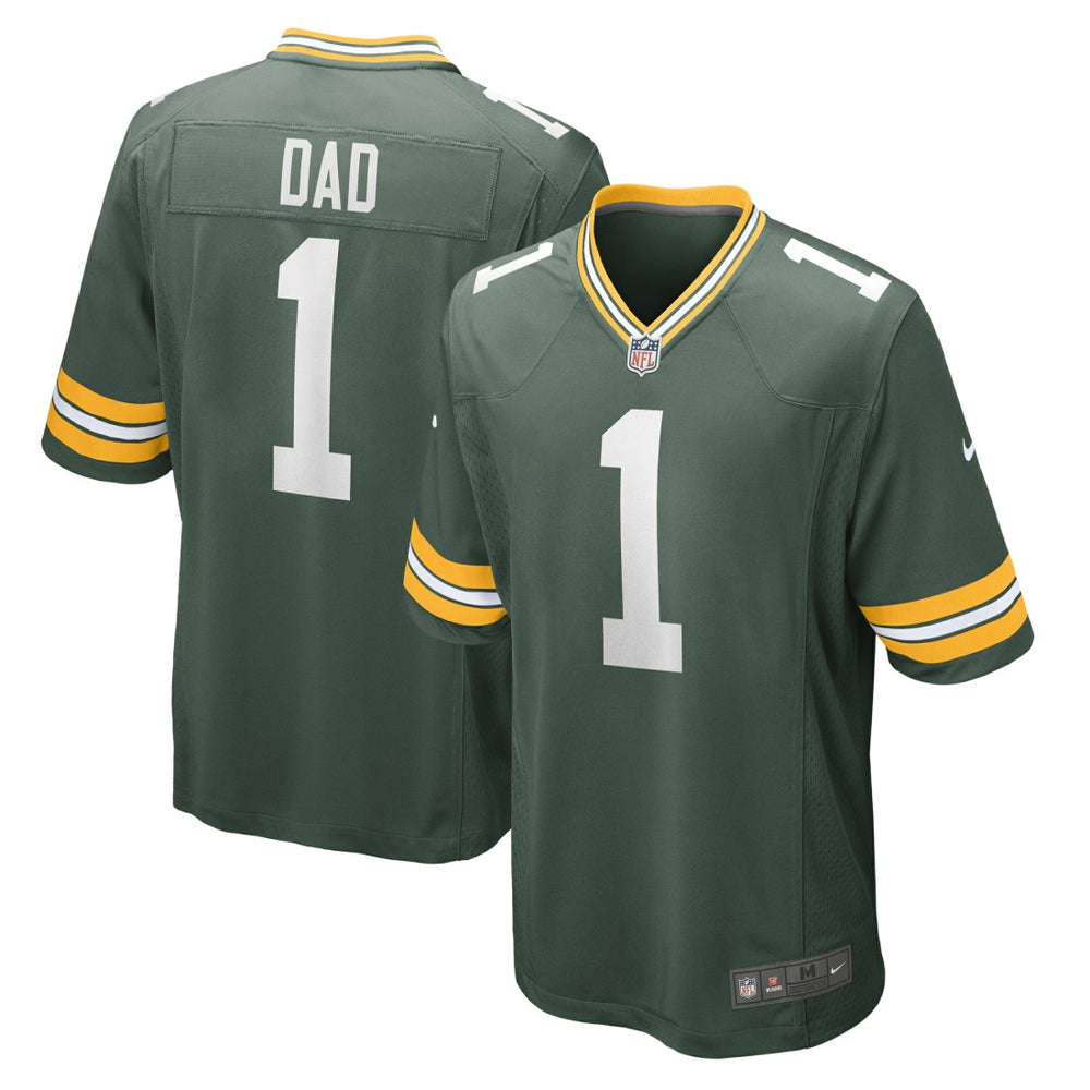 Number 1 Dad Game Jersey - Green Bay Packers Jerseys