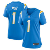 Number 1 Mom Women's Game Jersey - Los Angeles Chargers Jerseys
