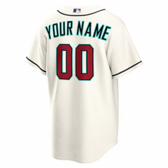 Cream Arizona Diamondbacks Nike Home Replica Custom Jersey