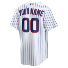 White Chicago Cubs Nike Home Replica Custom Jersey