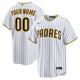 White San Diego Padres Nike Home Replica Custom Jersey