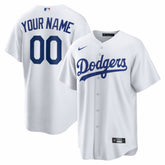 White Los Angeles Dodgers Nike Home Replica Custom Jersey
