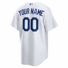 White Los Angeles Dodgers Nike Home Replica Custom Jersey