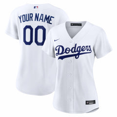 White Los Angeles Dodgers Nike Women's Home Replica Custom Jersey