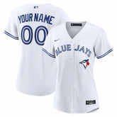 White Toronto Blue Jays Nike Women's Home Replica Custom Jersey