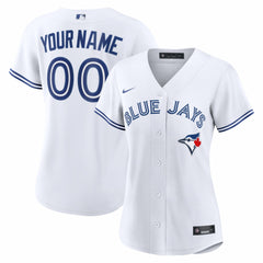 White Toronto Blue Jays Nike Women's Home Replica Custom Jersey