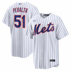 White Freddy Peralta New York Mets Nike Home Replica Jersey