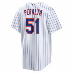 White Freddy Peralta New York Mets Nike Home Replica Jersey