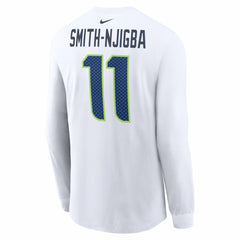 Jaxon Smith-Njigba Super Bowl LX Champions Patch Name & Number Long Sleeve T-Shirt - Seattle Seahawks T-shirts