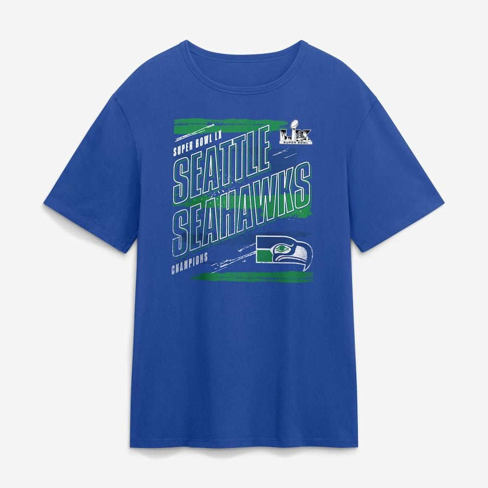 Super Bowl LX Champions Classic Stripes Legacy T-Shirt - Seattle Seahawks T-shirts