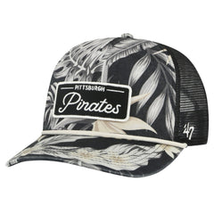Black Pittsburgh Pirates '47 Tropicalia Trucker Hitch Adjustable Hat
