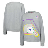 Gray Terez MLB Women's Baseball Field Pullover Sweatshirt