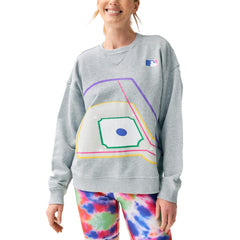 Gray Terez MLB Women's Baseball Field Pullover Sweatshirt