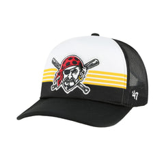 Black Pittsburgh Pirates '47 Lift Off Foam Front Mesh Trucker Adjustable Hat
