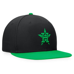 Black/Kelly Green Houston Astros Fanatics Lucky Snapback Hat