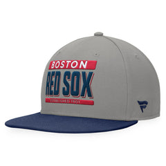 Gray/Navy Boston Red Sox Fanatics Line Drive Two-Tone Snapback Hat