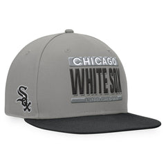 Gray/Black Chicago White Sox Fanatics Line Drive Two-Tone Snapback Hat