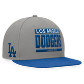 Gray/Royal Los Angeles Dodgers Fanatics Line Drive Two-Tone Snapback Hat